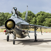 Buy canvas prints of  English Electric Lightning. by Andrew Crossley