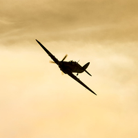 Buy canvas prints of  Spitfire Night's by Andrew Crossley