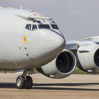 Buy canvas prints of  Awacs Deployed  by Andrew Crossley