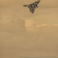 Buy canvas prints of XH558 Vulcan Bomber  by Andrew Crossley