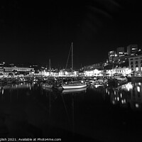 Buy canvas prints of Torquay Harbour at Night by john english