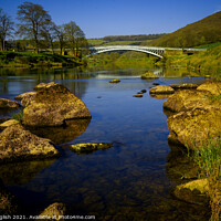 Buy canvas prints of The Wye Valley at Bigsweir Bridge by john english