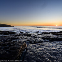 Buy canvas prints of Sunset at Southerndown by john english