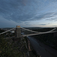 Buy canvas prints of Clifton Suspension bridge at night by john english