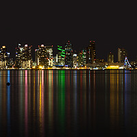 Buy canvas prints of San Diego Skyline by Ade Tandy