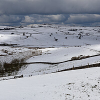 Buy canvas prints of Peak District Landscape In The Snow by Phil Durkin DPAGB BPE4