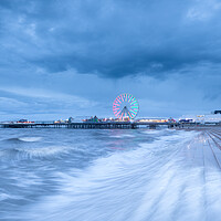 Buy canvas prints of Blackpool Tower and Central Pier by Phil Durkin DPAGB BPE4