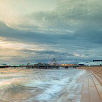 Buy canvas prints of Blackpool Tower and Central Pier by Phil Durkin DPAGB BPE4