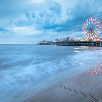 Buy canvas prints of Blackpool Central Pier At High Tide by Phil Durkin DPAGB BPE4
