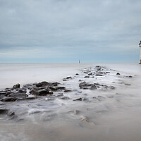 Buy canvas prints of New Brighton Lighthouse At High Tide by Phil Durkin DPAGB BPE4