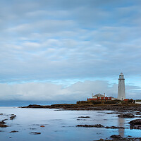 Buy canvas prints of St Marys Lighthouse Northumberland by Phil Durkin DPAGB BPE4
