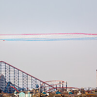 Buy canvas prints of Red Arrows Over Blackpool by Phil Durkin DPAGB BPE4