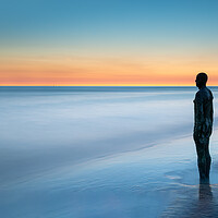Buy canvas prints of Crosby Statue At Sunset by Phil Durkin DPAGB BPE4