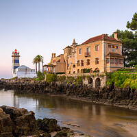 Buy canvas prints of Santa Marta Lighthouse Cascais Portugal  by Phil Durkin DPAGB BPE4