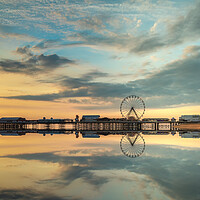 Buy canvas prints of Blackpool Tower And Central Pier by Phil Durkin DPAGB BPE4