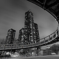 Buy canvas prints of Manchester Towers No3 by Phil Durkin DPAGB BPE4
