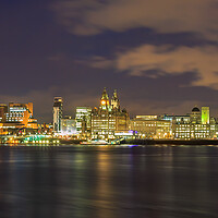 Buy canvas prints of Liverpool  Across The River Mersey by Phil Durkin DPAGB BPE4