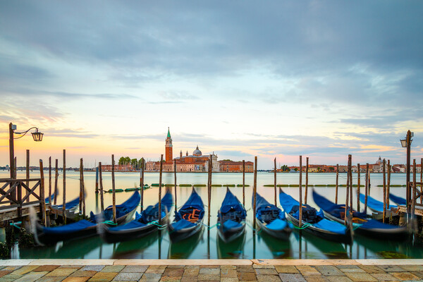 Venice Gondolas Picture Board by Phil Durkin DPAGB BPE4