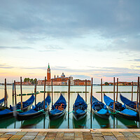 Buy canvas prints of Venice Gondolas by Phil Durkin DPAGB BPE4