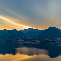 Buy canvas prints of Lake Como Sunrise by Phil Durkin DPAGB BPE4