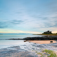 Buy canvas prints of Bamburgh Castle Evening Scene by Phil Durkin DPAGB BPE4