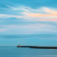 Buy canvas prints of Sunset At South Shields Lighthouse by Phil Durkin DPAGB BPE4