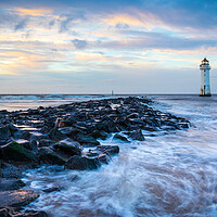 Buy canvas prints of New Brighton Lighthouse AKA Perch Rock by Phil Durkin DPAGB BPE4