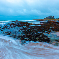 Buy canvas prints of Dusk At Bamburgh Castle   by Phil Durkin DPAGB BPE4