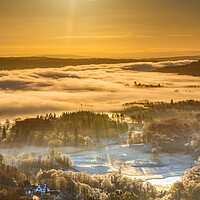 Buy canvas prints of Morning Cloud Inversion Over Windermere by Phil Durkin DPAGB BPE4