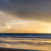Buy canvas prints of Luskentyre Sunset Panoramic by Phil Durkin DPAGB BPE4