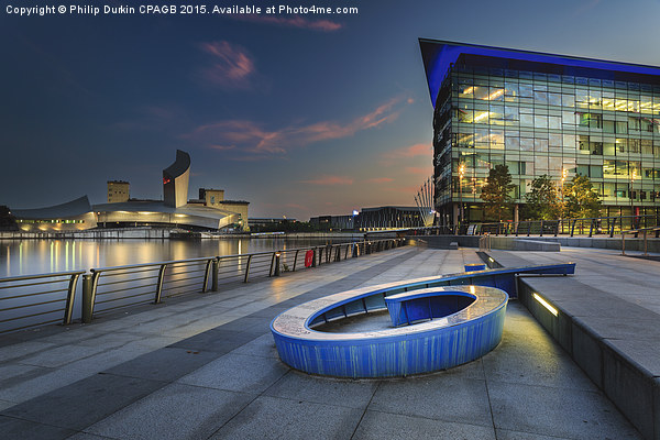  Twilight At The Quays Picture Board by Phil Durkin DPAGB BPE4
