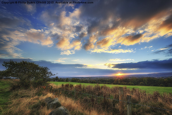  Lancashire Autumn Evening Picture Board by Phil Durkin DPAGB BPE4