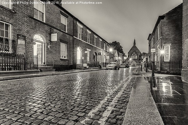  Old Cobbled Street - Bolton Lancashire Picture Board by Phil Durkin DPAGB BPE4
