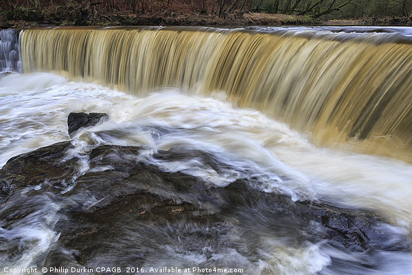 Hoghton Bottoms Weir - Lancashire UK Picture Board by Phil Durkin DPAGB BPE4