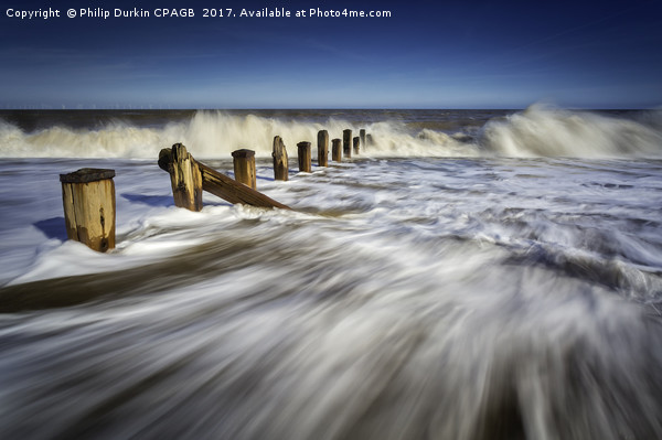 Spurn Point Ebb & Flow Picture Board by Phil Durkin DPAGB BPE4