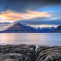 Buy canvas prints of Sunset Of The Cuillin Mountain Range by Phil Durkin DPAGB BPE4