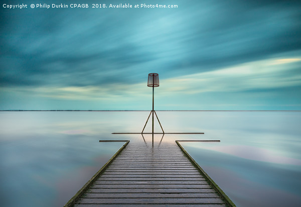Lytham Jetty At Dusk Picture Board by Phil Durkin DPAGB BPE4