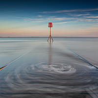 Buy canvas prints of Lytham Jetty With Swirling Tide by Phil Durkin DPAGB BPE4