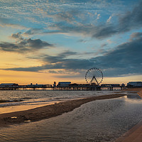 Buy canvas prints of Sunset Over Blackpool by Phil Durkin DPAGB BPE4