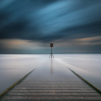 Buy canvas prints of Lytham Jetty By Moonlight by Phil Durkin DPAGB BPE4