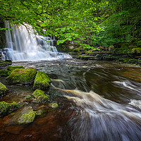 Buy canvas prints of Crackpot Falls - North Yorkshire by Phil Durkin DPAGB BPE4