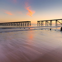 Buy canvas prints of Steetley Pier Sunset by Phil Durkin DPAGB BPE4