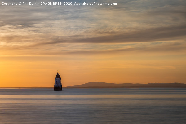 West Coast Lighthouse Sunset Picture Board by Phil Durkin DPAGB BPE4