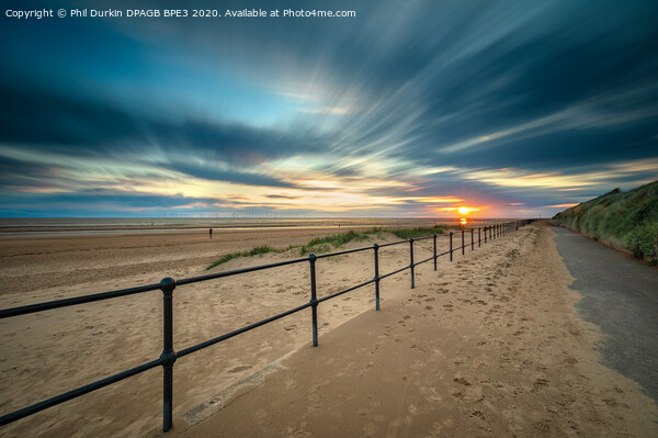 Crosby Beach Sunset Picture Board by Phil Durkin DPAGB BPE4