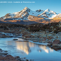 Buy canvas prints of The Red Cuillin Mountains at Sligachan  by Phil Durkin DPAGB BPE4
