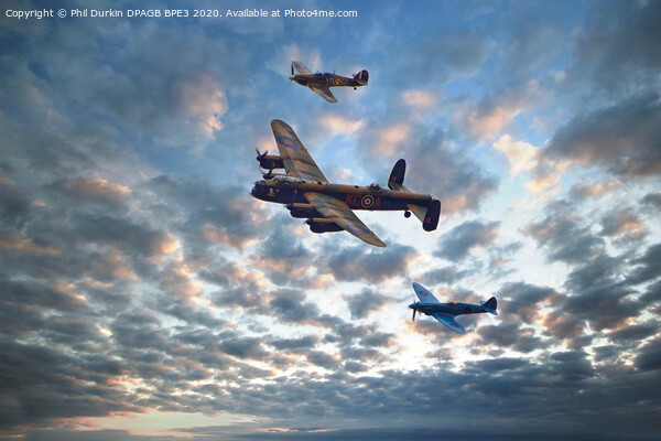 Battle of Britain Tribute Picture Board by Phil Durkin DPAGB BPE4