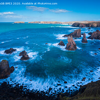 Buy canvas prints of Mangersta Sea Stacks - Isle of Lewis - Scotland by Phil Durkin DPAGB BPE4
