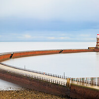 Buy canvas prints of Roker Pier On A Still Day by Phil Durkin DPAGB BPE4