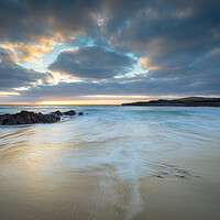 Buy canvas prints of Sunset at Clachtoll Assynt Beach Scottish Highland by Phil Durkin DPAGB BPE4