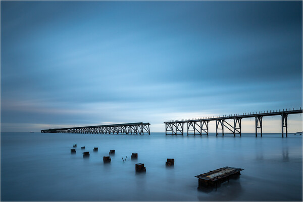 Blue Hour At Steetley Pier Picture Board by Phil Durkin DPAGB BPE4